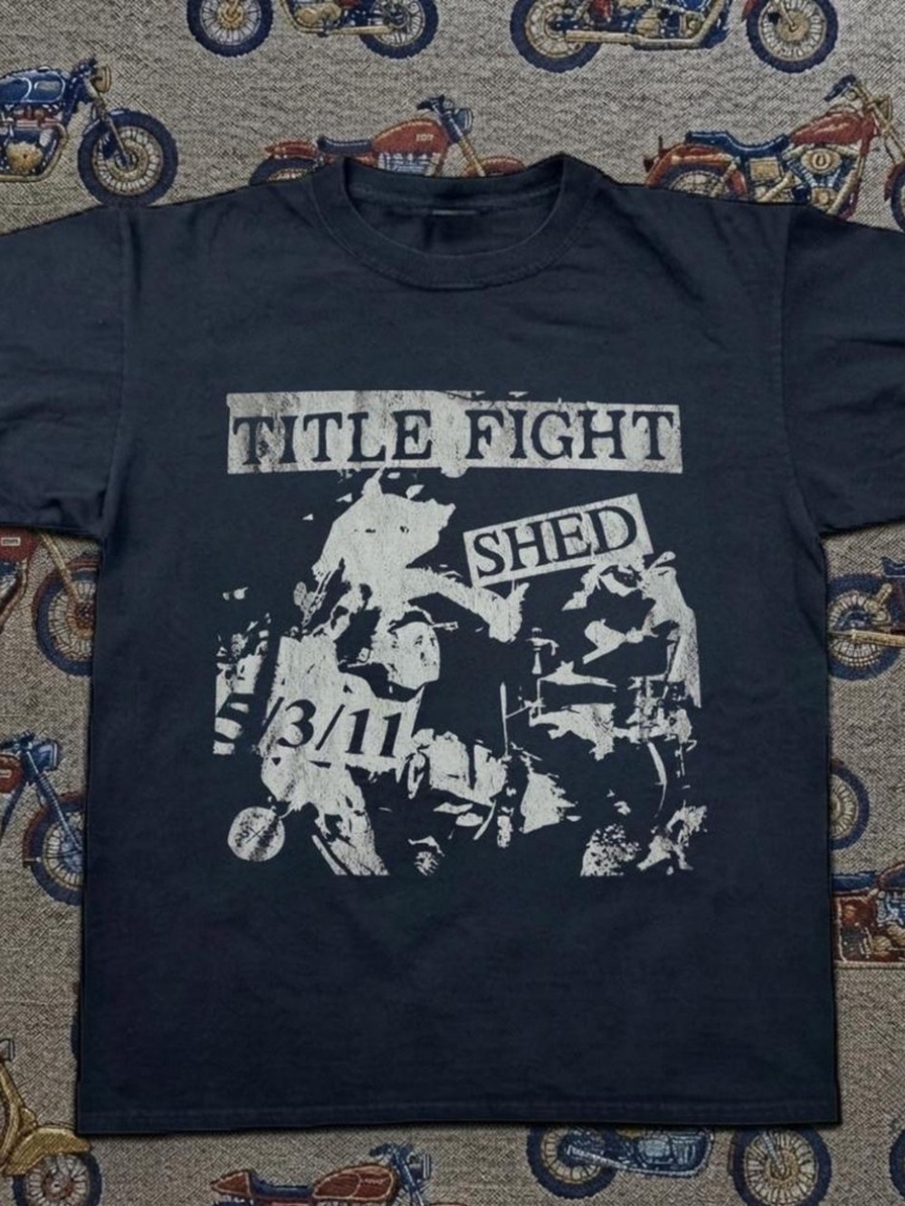Gildan Black T Graphic Tee with White Print